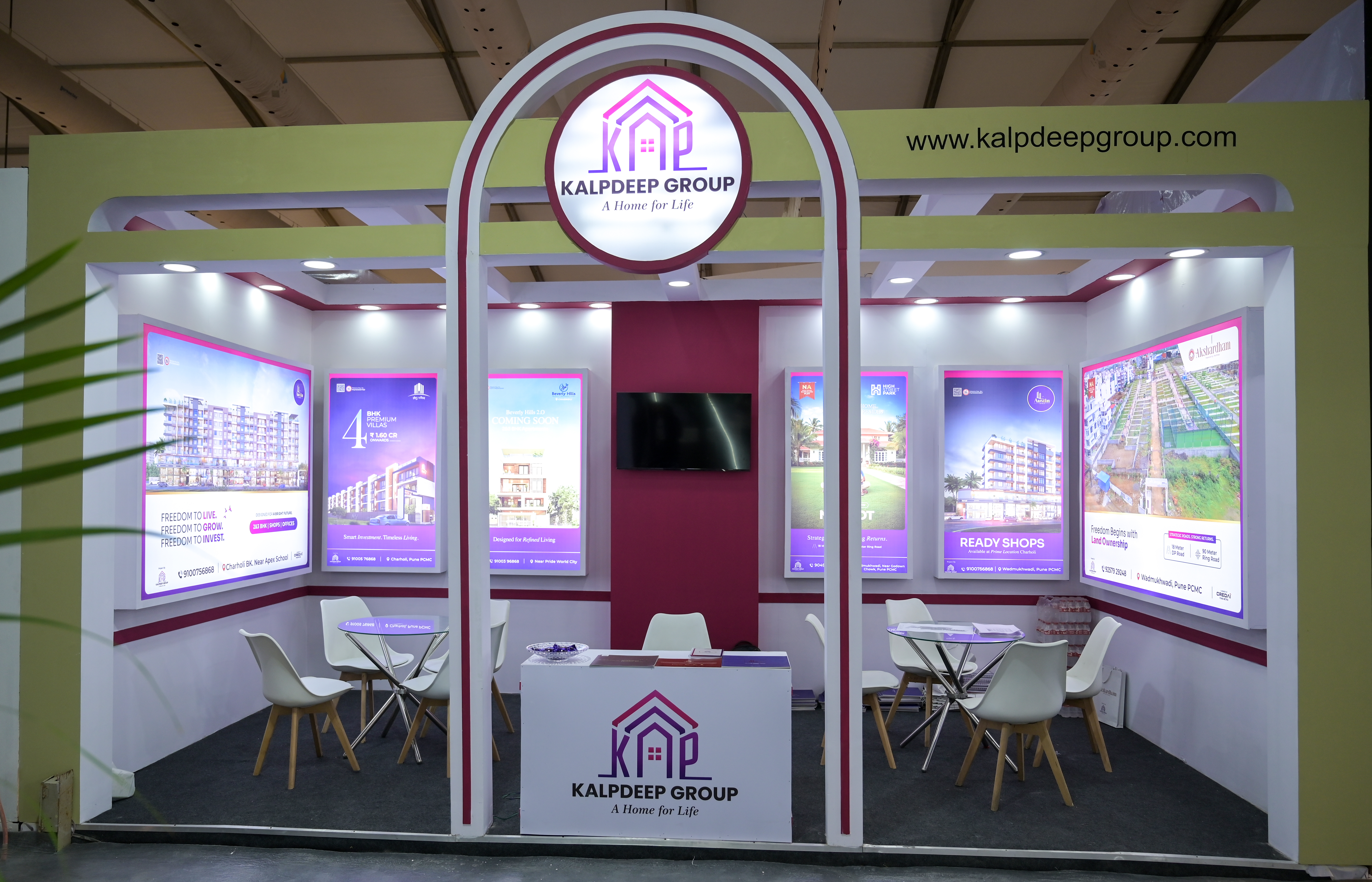 Kalpdeep Group - Exhibition stall designed by Koncepts Work, photographed by IRPR Agency
